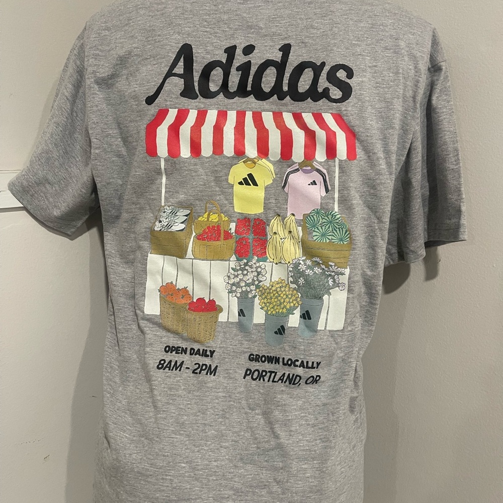 Adidas Gray Market Graphic Tee